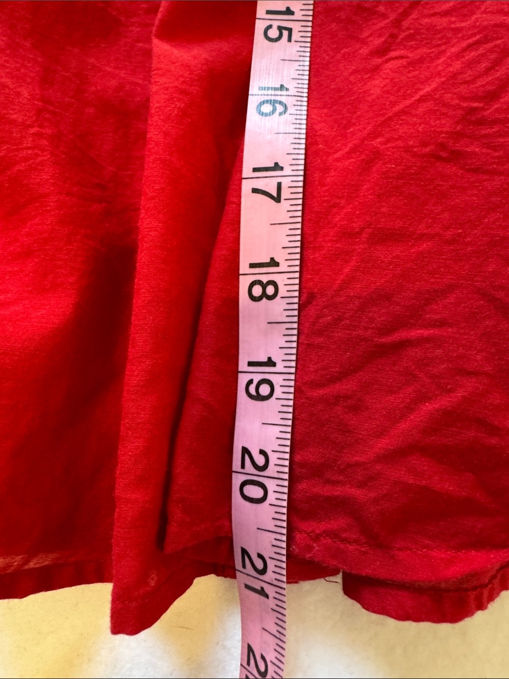 Madewell Cotton Viscose Balloon Sleeve Blouse Red Button Front Peasant Top Sz S - Picture 6 of 8